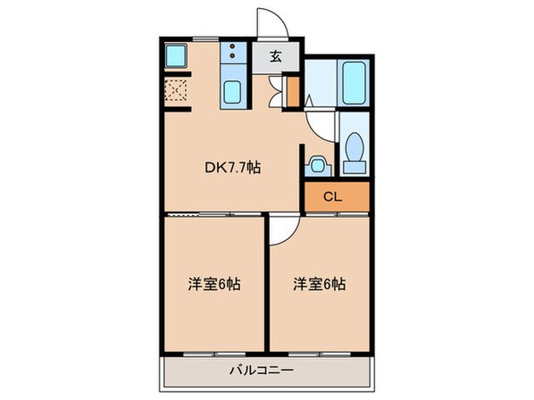 ハイツ 山手の物件間取画像